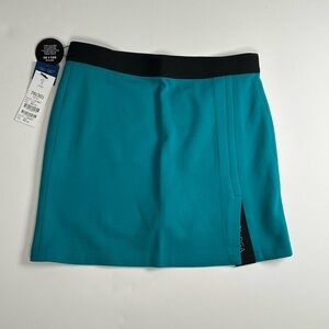 LGPA Golf Skort, Sporty, Mini, Teal w Black, Time for Golf, NWT, Size 30 Waist
